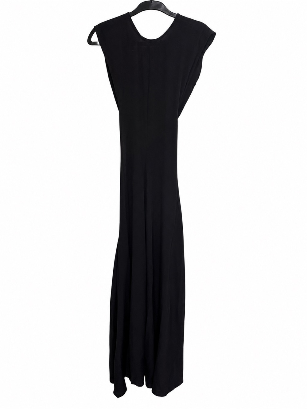 Faithfull The Brand Paloma Maxi Dress Black Silk Open Back NWT XS US 2 - Picture 3 of 10